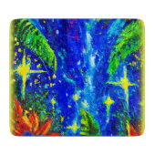 Planche À Découper Peinture Jungle Stars. Commandez dès maintenant  (Devant)