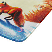 Planche À Découper Peinture mignonne d'un Renard Rouge. Commandez dès (Coin)