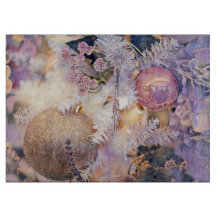 Planche À Découper Peinture moderne Arbre de Noël Décorations violett