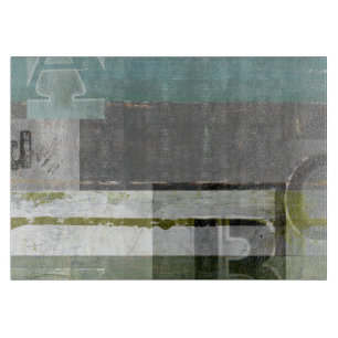 Planche À Découper Peinture moderne avec lettres assorties