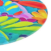 Planche À Découper Peinture Power Fleur Colorée (Coin)