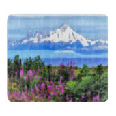 Planche À Découper Peinture sauvage surréelle en Alaska (Devant)