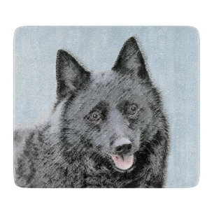 Planche À Découper Peinture Schipperke - Cute Original Chien Art