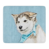 Planche À Découper Peinture Sibérienne Husky Puppy - Art Chien origin (Devant)