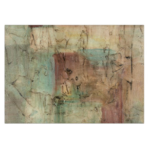 Planche À Découper Peinture sur la Terre avec surface fissurée