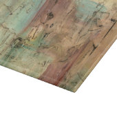 Planche À Découper Peinture sur la Terre avec surface fissurée (Coin)