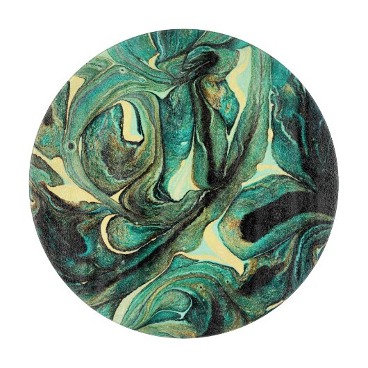 Planche À Découper Peintures acryliques aquamarines : arrière - plan (Devant)