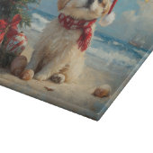Planche À Découper Pékinois Noël Vintage Plage (Coin)