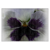 Planche À Découper Pensée violette et blanche (Devant)
