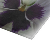 Planche À Découper Pensée violette et blanche (Coin)