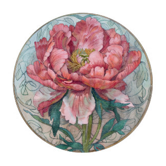 Planche À Découper Peony rose