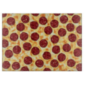 Planche À Découper Pepperoni Pizza Motif (Devant)