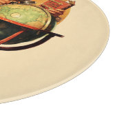 Planche À Découper Père Noël au monde (Coin)