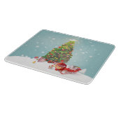 Planche À Découper Père Noël avec arbre de Noël (Coin)