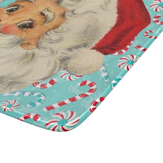 Planche À Découper Père Noël avec des menthes poivrées (Coin)