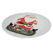 Planche À Découper Père Noël avec train (Coin)