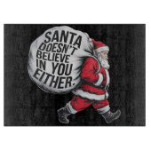 Planche À Découper Père Noël ne croit pas en vous non plus Team Père  (Devant)