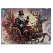 Planche À Découper Père Noël/Reindeer steampunk Noël/hiver (Devant)
