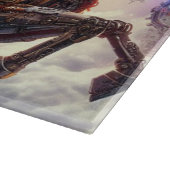 Planche À Découper Père Noël/Reindeer steampunk Noël/hiver (Coin)