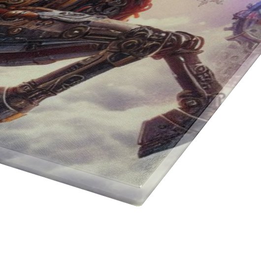 Planche À Découper Père Noël/Reindeer steampunk Noël/hiver (Coin)