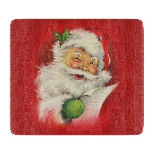 Planche À Découper Père Noël vintage Noël