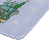 Planche À Découper Père Noël vue de devant Joyeux Noël (Coin)