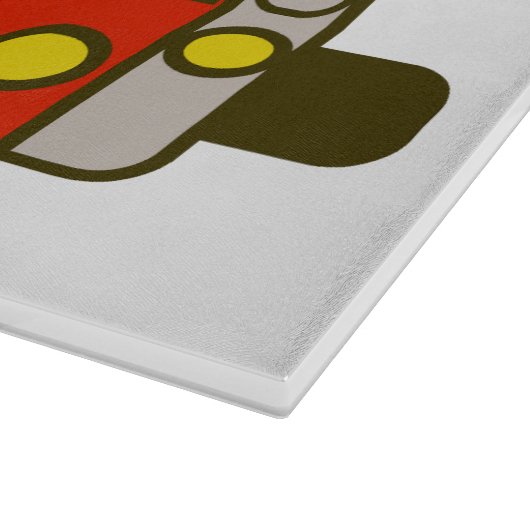 Planche À Découper Père Noël vue de devant Joyeux Noël (Coin)