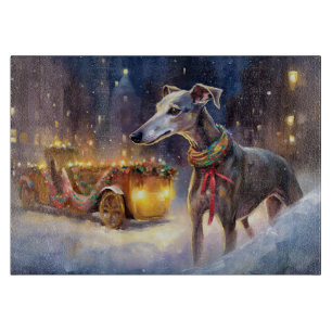 Planche À Découper Période des Fêtes de Noël Greyhound