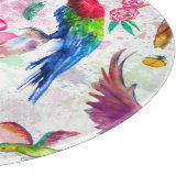 Planche À Découper Perroquets de style d'aquarelle (Coin)