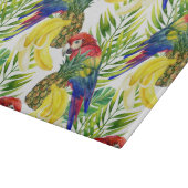 Planche À Découper Perroquets et fruit tropical (Coin)