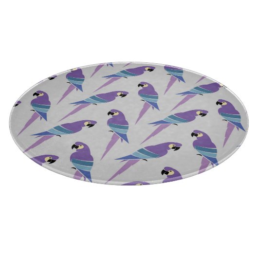 Planche À Découper Perroquets pourpres (Coin)