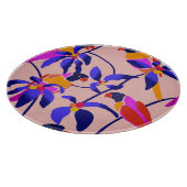 Planche À Découper Perroquets Vintages roses : Illustration Exotique  (Coin)