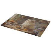 Planche À Découper Persian Cat Cooking in Kitchen (Coin)