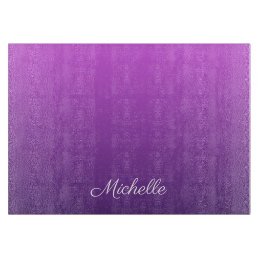 Planche À Découper Personalisé violet ombre (Devant)