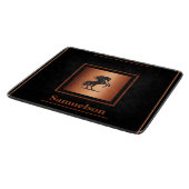 Planche À Découper Personalized Equestrian Copper-Embellished  (Coin)