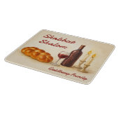 Planche À Découper Personalized Family Name Shabbat Shalom (Coin)