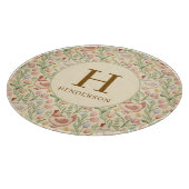 Planche À Découper Personalized Farmhouse Monogram Glass Board (Coin)