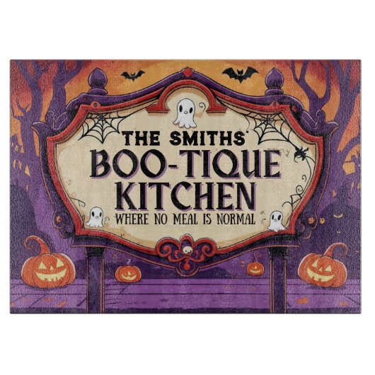 Planche À Découper Personalized Halloween Boo-Tique Kitchen (Devant)
