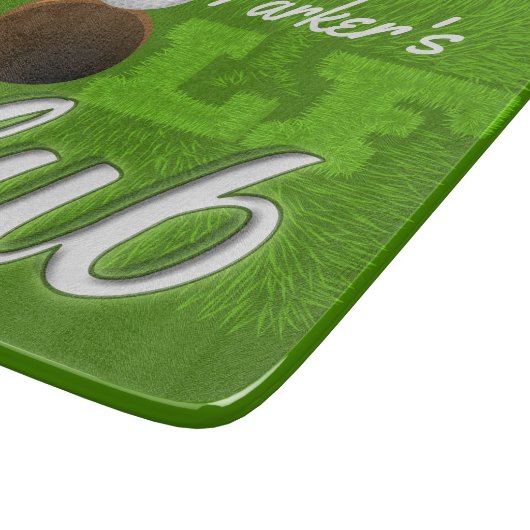 Planche À Découper Personalized NAME Golfer Green Golf Course Club (Coin)