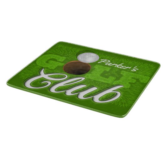 Planche À Découper Personalized NAME Golfer Green Golf Course Club (Coin)