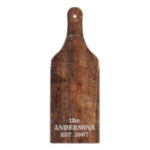 Planche À Découper Personalized rustic old scratched wood (Devant)