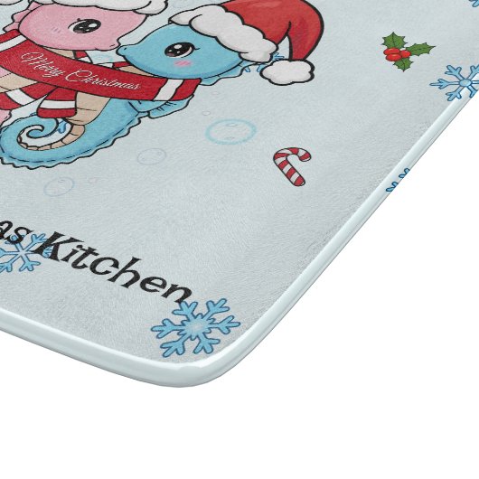 Planche À Découper Personalized Seahorse Christmas Cutting Board (Coin)