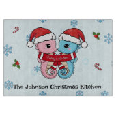 Planche À Découper Personalized Seahorse Christmas Cutting Board (Devant)