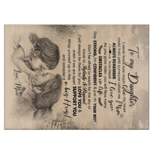 Planche À Découper Personnalisé À Ma Fille, L'Amour De Maman Blanket