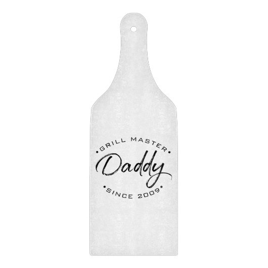Planche À Découper Personnalisé avec l'année depuis Grill Master papa (Devant)