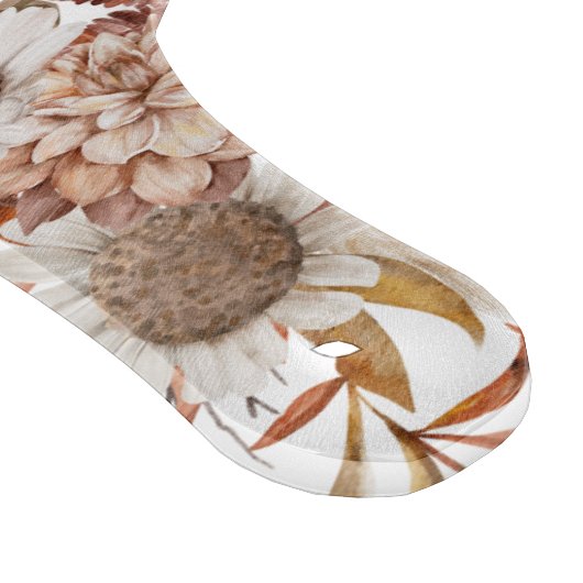 Planche À Découper Personnalisé Boho Rustique Floral Monogramme Coupl (Coin)