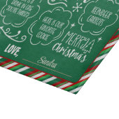 Planche À Découper Personnalisé Cher Père Noël Cookie & Milk Plateau (Coin)