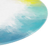 Planche À Découper Personnalisé Coloré Modèle moderne Élégant Blanc (Coin)