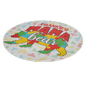 Planche À Découper Personnalisé Enfants NOM Mama Ours Sensibilisation (Coin)