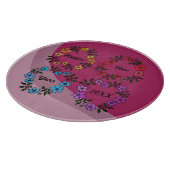 PLANCHE À DÉCOUPER PERSONNALISÉ HAPPY NEW YEAR 20XX & FLEURS WREATHS (Coin)